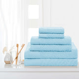 Egyptian Cotton Basketweave Towel Set 6 Piece