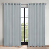 Classic Modern Solid Room Darkening Blackout Curtain Panels, Set of 2