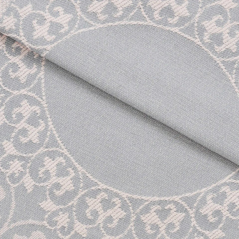 Lightweight Cotton Bedspread Set 3-Piece Lyron Floral Scroll Jacquard