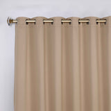 Classic Modern Solid Room Darkening Blackout Curtain Panels, Set of 2