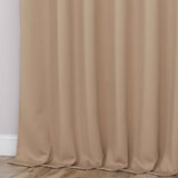 Classic Modern Solid Room Darkening Blackout Curtain Panels, Set of 2
