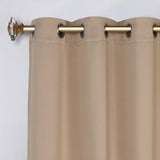 Classic Modern Solid Room Darkening Blackout Curtain Panels, Set of 2