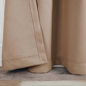 Solid Room Darkening Blackout Curtain Panels, Back Tabs, Set of 2