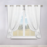 Classic Modern Solid Room Darkening Blackout Curtain Panels, Set of 2