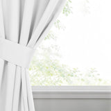 Classic Modern Solid Room Darkening Blackout Curtain Panels, Set of 2