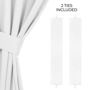 Classic Modern Solid Room Darkening Blackout Curtain Panels, Set of 2