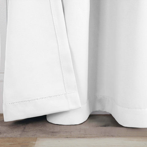 Solid Room Darkening Blackout Curtain Panels, Back Tabs, Set of 2