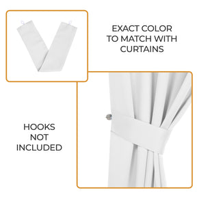 Classic Modern Solid Room Darkening Blackout Curtain Panels, Set of 2