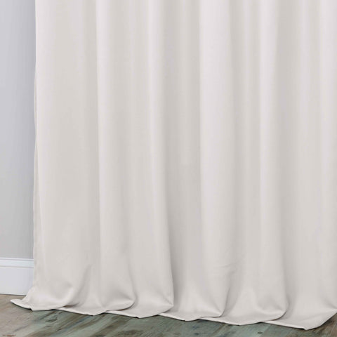 Classic Modern Solid Room Darkening Blackout Curtain Panels, Set of 2