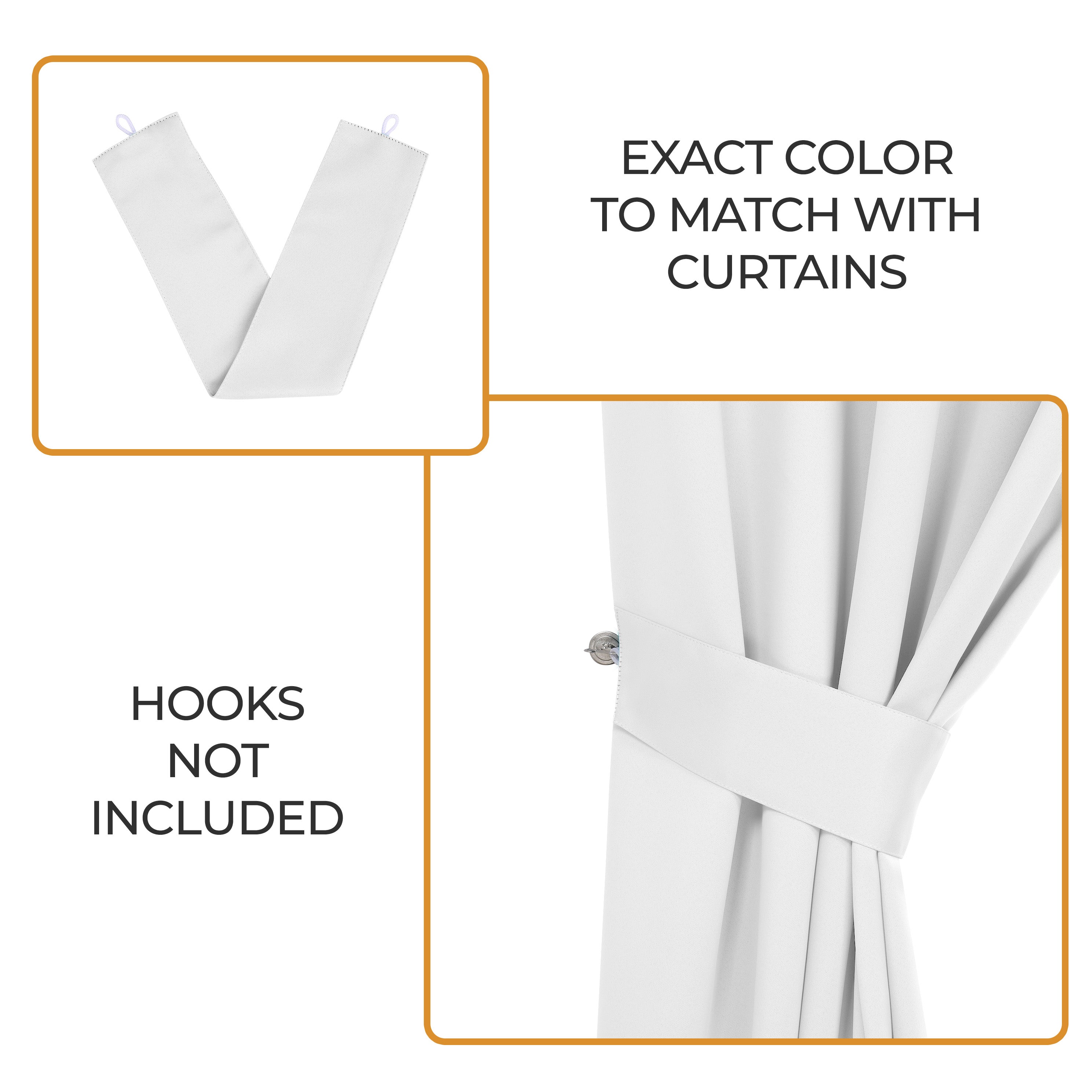 Classic Modern Solid Room Darkening Blackout Curtain Panels, Set of 2