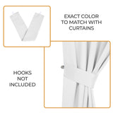Classic Modern Solid Room Darkening Blackout Curtain Panels, Set of 2