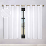 Modern Shimmer Washable Room Darkening Blackout Curtains, Set of 2