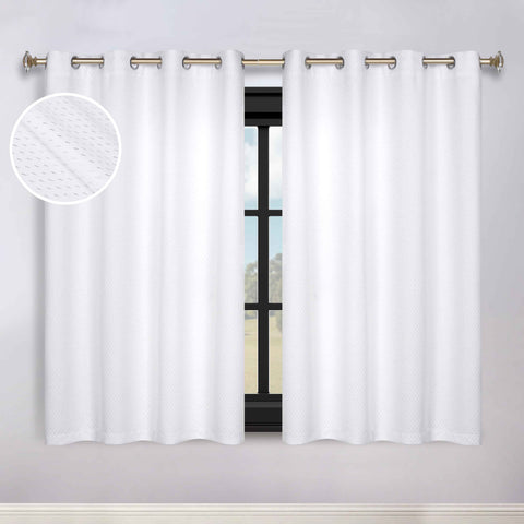 Modern Shimmer Washable Room Darkening Blackout Curtains, Set of 2