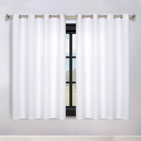 Modern Shimmer Washable Room Darkening Blackout Curtains, Set of 2