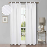 Modern Shimmer Washable Room Darkening Blackout Curtains, Set of 2