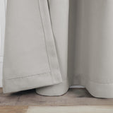 Solid Machine Washable Room Darkening Blackout Curtains, Set of 2