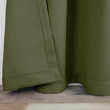 Solid Machine Washable Room Darkening Blackout Curtains, Set of 2