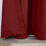 Solid Machine Washable Room Darkening Blackout Curtains, Set of 2