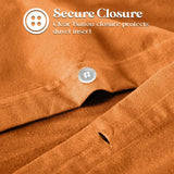 100% Cotton Flannel Solid Modern Fuzzy Duvet Cover Set