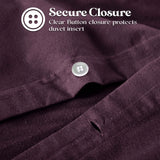 100% Cotton Flannel Solid Modern Fuzzy Duvet Cover Set