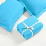 100% Cotton Flannel Solid Modern Fuzzy Duvet Cover Set