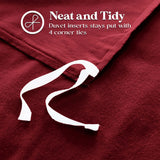 100% Cotton Flannel Solid Modern Fuzzy Duvet Cover Set