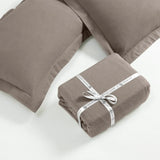 100% Cotton Flannel Solid Modern Fuzzy Duvet Cover Set