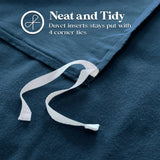 100% Cotton Flannel Solid Modern Fuzzy Duvet Cover Set