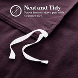 100% Cotton Flannel Solid Modern Fuzzy Duvet Cover Set