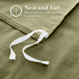 100% Cotton Flannel Solid Modern Fuzzy Duvet Cover Set