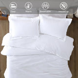 100% Cotton Flannel Solid Modern Fuzzy Duvet Cover Set
