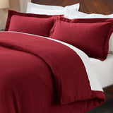 100% Cotton Flannel Solid Modern Fuzzy Duvet Cover Set