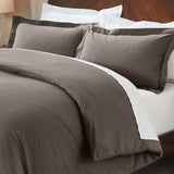 100% Cotton Flannel Solid Modern Fuzzy Duvet Cover Set