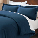 100% Cotton Flannel Solid Modern Fuzzy Duvet Cover Set
