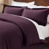 100% Cotton Flannel Solid Modern Fuzzy Duvet Cover Set
