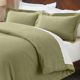 100% Cotton Flannel Solid Modern Fuzzy Duvet Cover Set