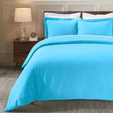 100% Cotton Flannel Solid Modern Fuzzy Duvet Cover Set