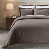 100% Cotton Flannel Solid Modern Fuzzy Duvet Cover Set