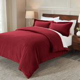 100% Cotton Flannel Solid Modern Fuzzy Duvet Cover Set