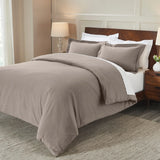 100% Cotton Flannel Solid Modern Fuzzy Duvet Cover Set