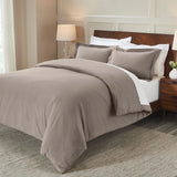 100% Cotton Flannel Solid Modern Fuzzy Duvet Cover Set