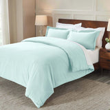 100% Cotton Flannel Solid Modern Fuzzy Duvet Cover Set