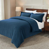 100% Cotton Flannel Solid Modern Fuzzy Duvet Cover Set
