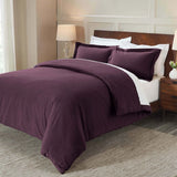 100% Cotton Flannel Solid Modern Fuzzy Duvet Cover Set