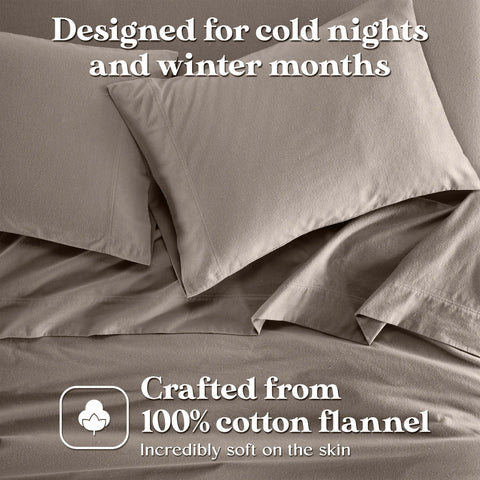 Cotton Flannel Pillowcases Soft Fuzzy Set of 2