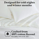 Cotton Flannel Pillowcases Soft Fuzzy Set of 2