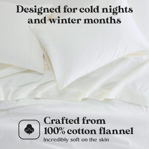 Cotton Flannel Pillowcases Soft Fuzzy Set of 2