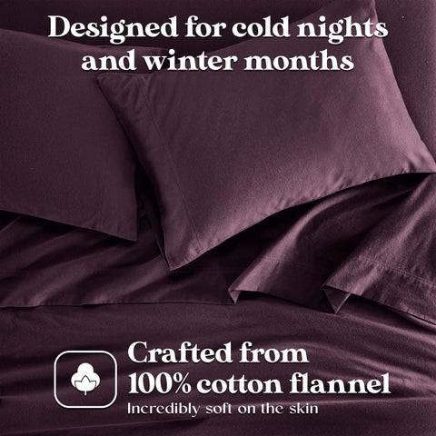 Cotton Flannel Pillowcases Soft Fuzzy Set of 2