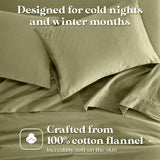 Cotton Flannel Pillowcases Soft Fuzzy Set of 2