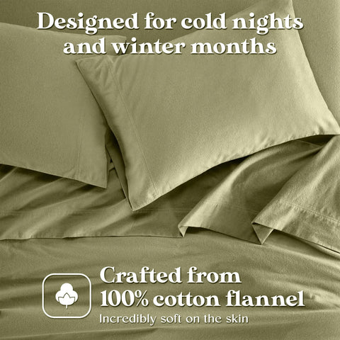 Cotton Flannel Pillowcases Soft Fuzzy Set of 2